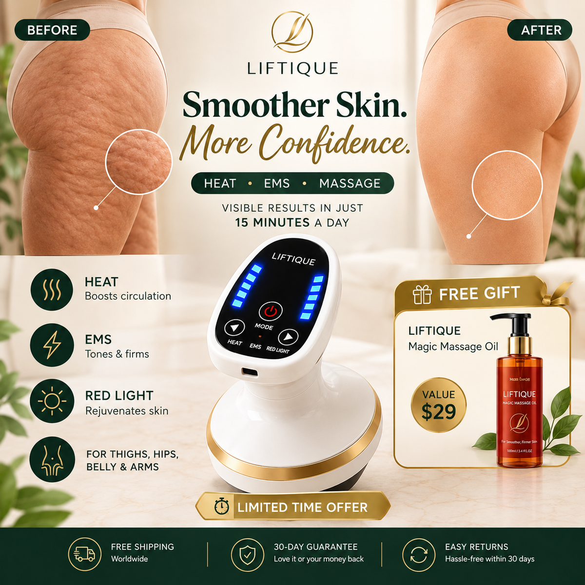 Liftique SculptPro™ Cellulite Massage Cup