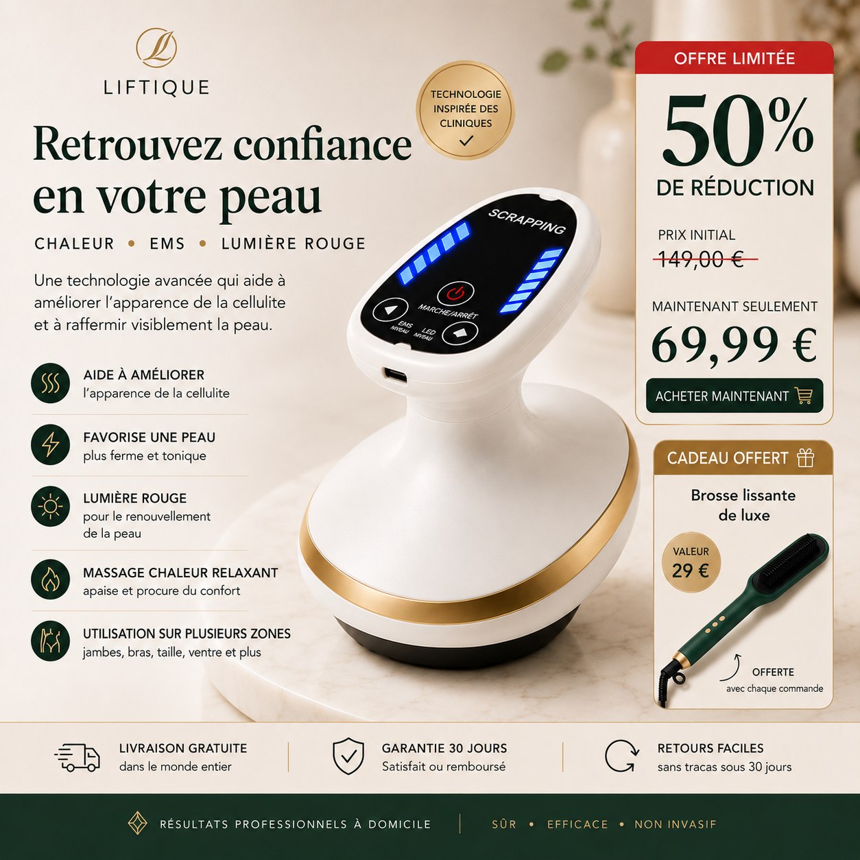 [FR] Liftique SculptPro™ EMS Massage Cup